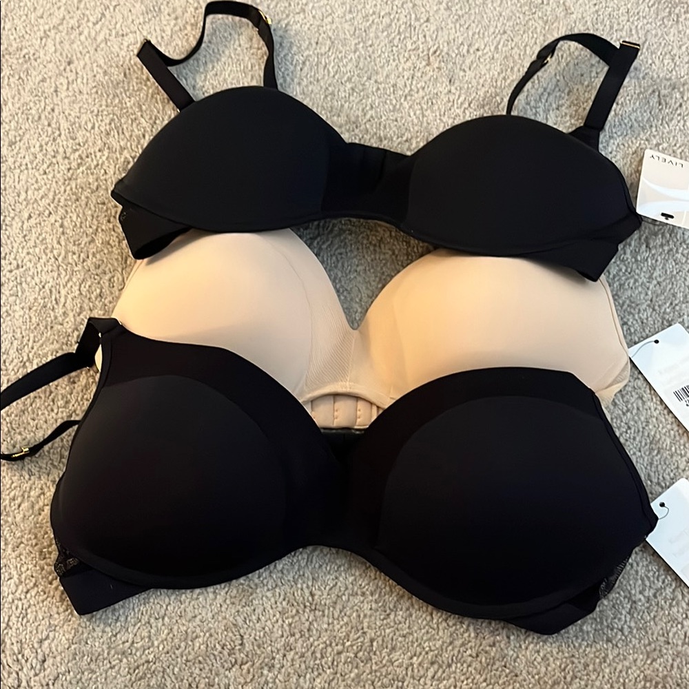Elegant Black and Cream Women's Bra Set